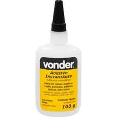 Cola Instantânea, Adesivo instantâneo 100g Industrial Cianocrilato Vonder