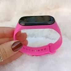 Relógio Digital Feminino Rosa Pink Casual Esportivo Leve para Dia a Dia