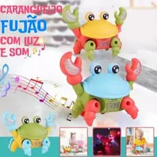 Brinquedo Animais fofos Fujão Musical Para Bebês Som Luz E Movimento Infantil Brinquedos educativos
