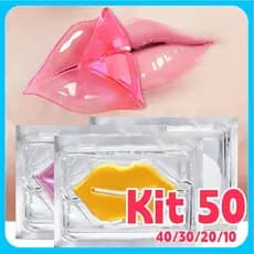 Kit 50/40/30/20/10 Máscara Labial DADIVA De Mel de colágeno com cristal hidratante para lábios