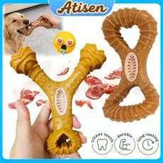 Brinquedo de Mastigar para Grandes Cachorro Limpeza Dental Moagem Resistente e Sabor Bacon
