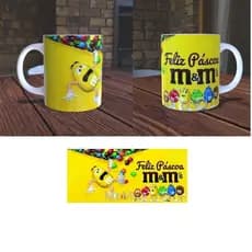 Caneca Branca Personalizada Pascoa