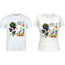 CAMISETA AUTISMO - MODO DIFERENTE DE VER O MUNDO, Autismo,moda casual,moda plus size
