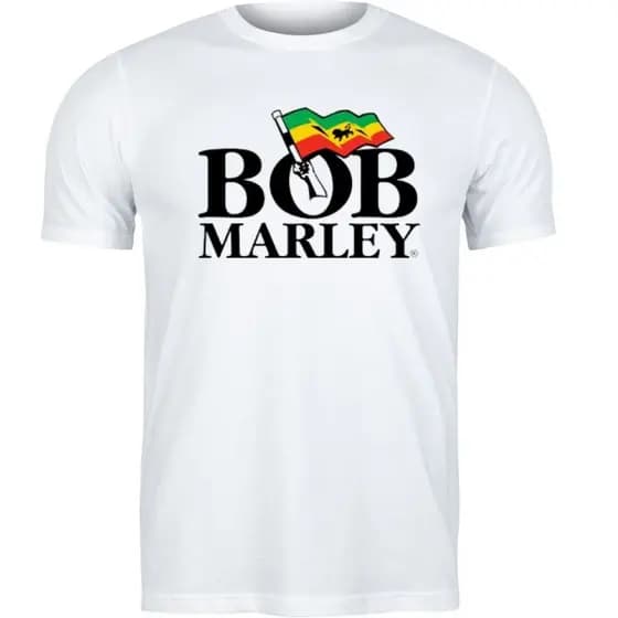 Camiseta Tradicional Unissex Estampa Bob Marley