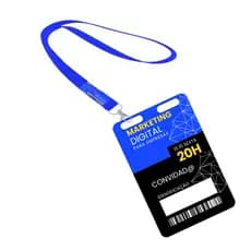 Credenciais Premium Pvc +  Cordoes Personalizados arte grátis