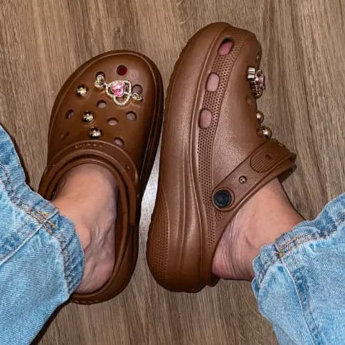 Sándália Chinelo Made Saltinho 6cm Babuche Nuvem Feminino com Acessórios