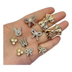 Kit Botons Pins Pingentes para Babuche Strass Lindos