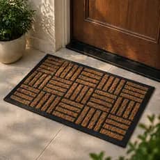 Tapete Capacho Fibra De Coco Emborrachado Grande 60x40cm Antiderrapante