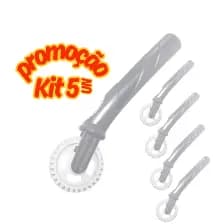 KIT 5 Carretilhas Para Massas de Pastel/Ravioli/Risole Plástico Corta e Fecha Keita