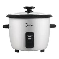 Panela de Arroz Elétrica Midea 2,5L 7 Xícaras Com Tampa de Vidro e Cozimento a Vapor