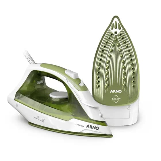 Ferro a Vapor Arno Ecogliss FEC2 Base Cerâmica Modo ECO Vapor Contínuo Antigotejamento 127V