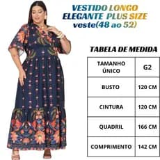 Vestido longo feminino plus size  estampa floral fresquinho Casual Versátil  manga curto