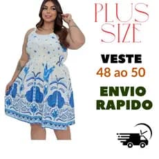 vestido curto plus size com alça regulavel  com forro