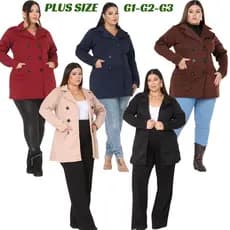 casaco Moletom Feminino com Botões  Inverno & Outono   Sobretudo Flanelado por Dentro