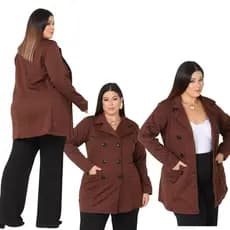 casaco moletom feminina plus size inverno e frio flanelado por dentro