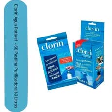 Clorin Água Potável  - 60 Pastilha Purificadora 60L - Caixa