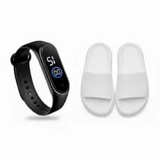 Chinelo Nuvem Unissex Slide Flexível Confort Moda Verão - Envio Imediato + Relógio Digital Esportivo