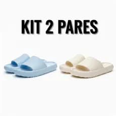 Kit De Dois Pares de Chinelo Nuvem Unissex Mega Promoção Confortável Macio Ortopédico Antiderrapante