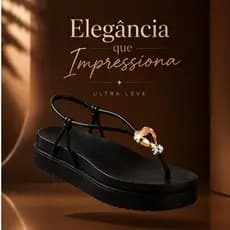 Sandália Feminina Coração Plataforma Confortável Leve Antiderrapante Casual Elegante 33/34 ao 41/42