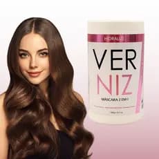 Creme de Pentear Banho de Verniz Mascara 2 em 1 Nutricao Fortalecimento Reconstrucao Hidralize 1kg
