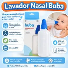 Lavador Nasal Buba Higienizador Bebê Infantil Adulto