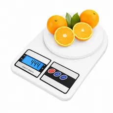 Balança Digital de Cozinha 10kg Alta Precisão Portátil com Visor LCD para Alimentos e Receitas