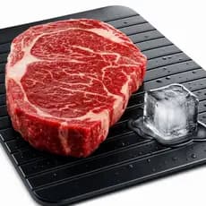 Tábua Descongeladora Rápida de Alimentos – Carne, Frango e Peixes – Preta
