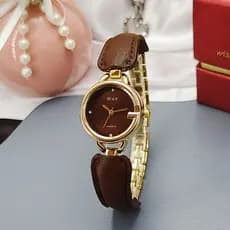 Novo relógio feminino com pulseira de aço, relógio de quartzo criativo e exclusivo, presente feminino com caixa.