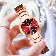 Relógio feminino, elegante e simples, à prova d'água, design exclusivo, relógio de alta qualidade para senhoras.