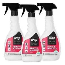 WAP Remove Manchas 500ml Kit 3 Unidades Limpeza Profunda