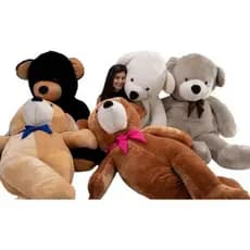 Urso Teddy de Pelúcia 1,40cm  Com Laço Personalizado Avelã