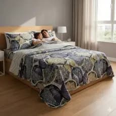 Kit Cobre Leito Casal Queen 3 Peças Boutis Dupla Face Lindo