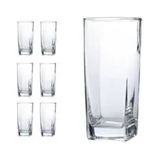 Kit 6 Copos 290ml Vidro Transparente Texas – Resistentes, Elegantes e Perfeitos para o Dia a Dia