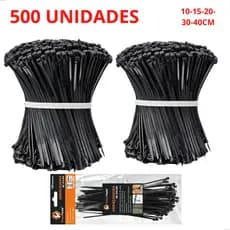 Kit 500 Enforca Gato Abraçadeira de Nylon Fita Heelerman 30CMX4.8MM 10CM 15CM 20CM 40CM