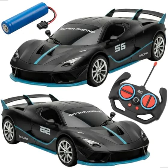 Carrinho de Controle Remoto Recarregável Esportivo Automodelo Competição Ferrari Lamborghini Bugati