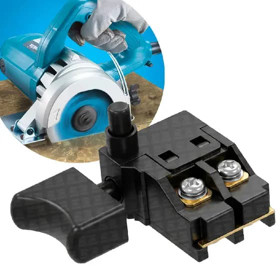 Interruptor Gatilho Mcc400 Mcc401 Mcc402 4100nh3 Serra Mármore Com 4 Parafusos