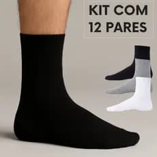KIT MEIA MASCULINA POLIÉSTER CANO ALTO STREETWEAR