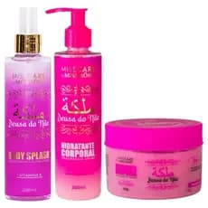 Kit Árabe Deusa Do Nilo 3 itens Body Splash Esfoliante e Hidratante Corporal Miss Rôse