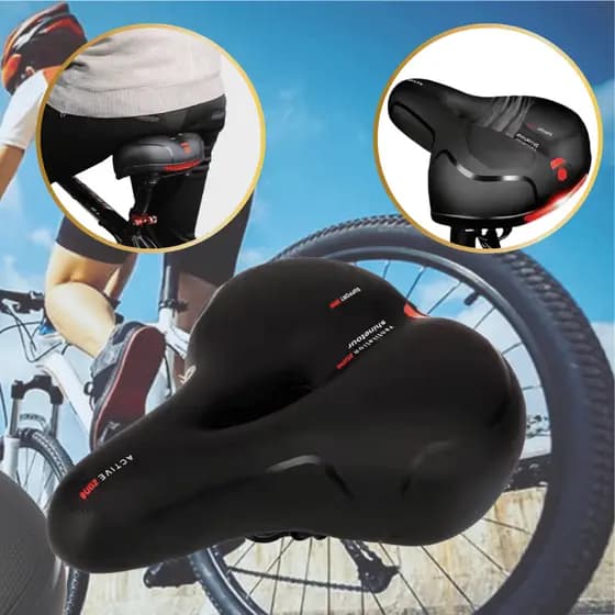 Selim Assento  Banco de Bicicleta confortável Zone Vazado Antiprostático largo Gel Refletor