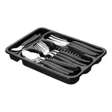 Faqueiro Jogo de Talheres Berlim Inox 25 Peças com Porta Talher Incluso