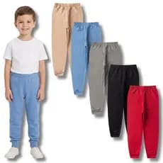Kit 3 Calças Moletom Lisa Masculina/Menino Infantil e Juvenil do 3 ao 16 Inverno
