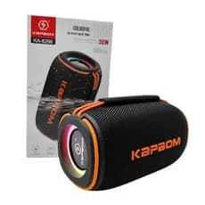 Caixa de Som LED RGB Bluetooth Portátil TWS 30W Kapbom KA-8296 Alto-falantes duplos à prova d'água