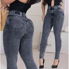 Calça Jeans Skinny MARMORIZADA  Feminina 36 ao 48 Com Elastano SKINNY LEGITIMA