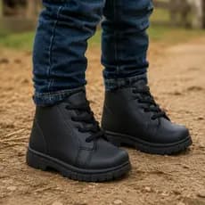 Bota Coturno Infantil Bebê Com Cadarço Envio Rápido