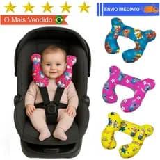 Almofada de Pescoço Bebê com Apoio de Cabeça para Cadeirinha bebe conforto