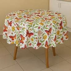 Toalha De Mesa Redonda Oxford Premium Várias Estampas 1,40m Cozinha Decoração