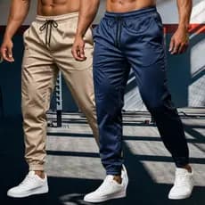 Kit 2 Calça de Verão Para Treino Esportivo Masculino Jogger em Tactel com Elastano Envio em 24h