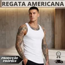 Regata Masculina Americana Ribana Algodão Elastano Blusa Slim Fit Academia Fitness Treino