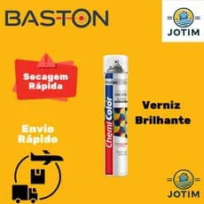 Tinta Spray Uso Geral Verniz Brilhante Baston 250ml