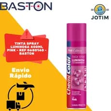 Tinta Spray Luminosa 400ml Pink Baston